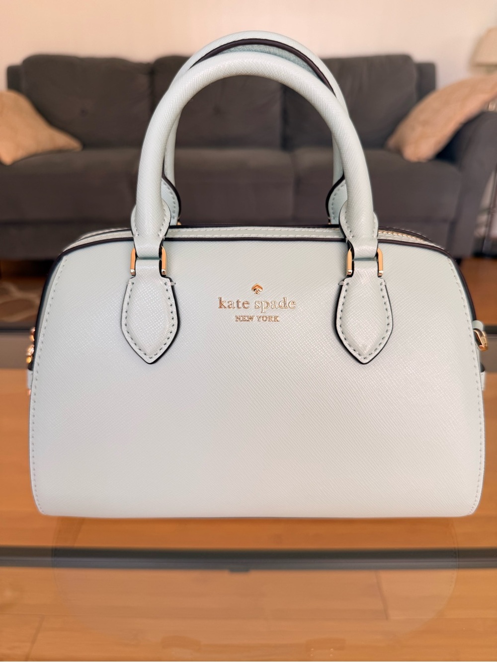 Kate Spade - Madison - Saffiano Leather Duffle - Blue Glow